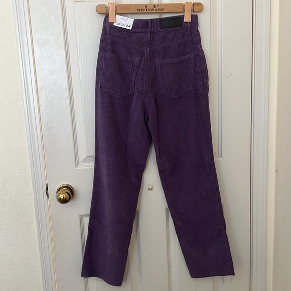Pacsun Purple Boyfriend Corduroy Straight Jean Pants - Picture 4 of 4